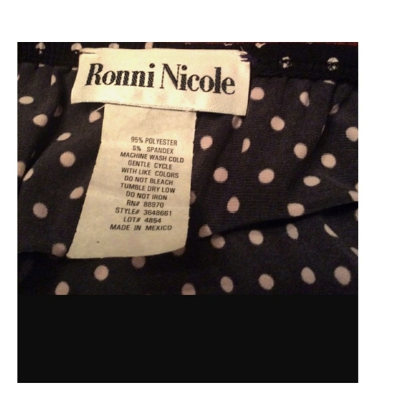 💓SOLD💓RONNI NICOLE Polka Dot Godet Pleat Skirt - Picture 14 of 14